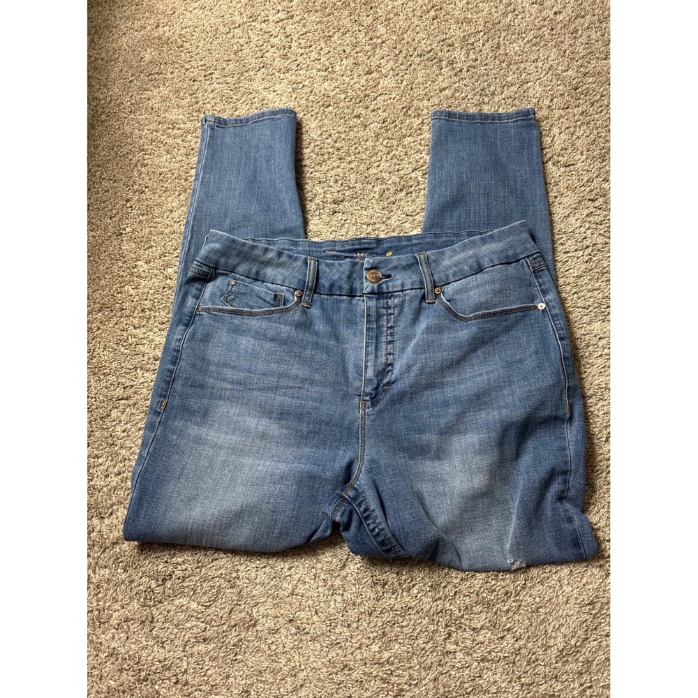 Seven7 Womens Skinny Jeans Size 16 Strata Medium Wash Stretch Denim MY1975ST